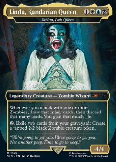 Varina, Lich Queen - Linda, Kandarian Queen Secret Lair Drop - Evil Dead Art